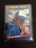1986 Donruss #28 FRED MCGRIFF Blue Jays ROOKIE Baseball Card