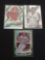 Baseball rookie lot of 3