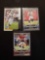 Football rc lot of 3