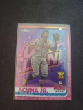 Topps Chrome Ronald Acuna Jr rc refractor