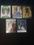 Basketball card lot of 5