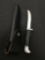 Vintage BUCK 118 USA Knife in Leather Sheath