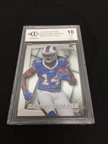 BCCG Graded Mint 10 - 2014 Panini Prizm #229A Sammy Watkins Ball in Left Hand RC