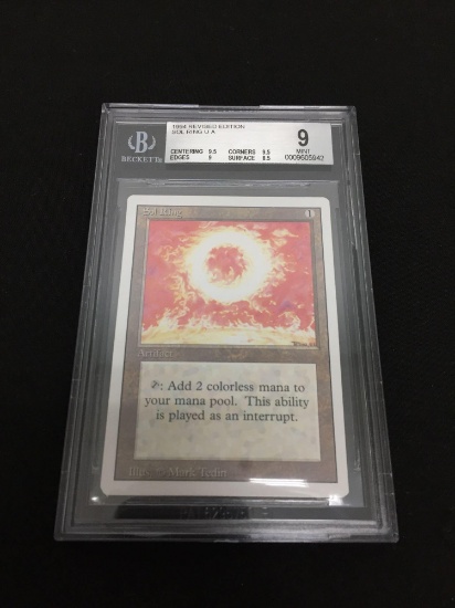 BGS Graded Mint 9 - MTG Magic the Gathering 1994 Revised Edition Sol Ring U A