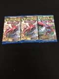 Lot of 3 Breakpoint Pokemon XY Factory Sealed Trading Card Packs