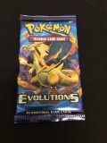 POKEMON Evolutions XY Factory Sealed Booster Pack 10 Game Cards