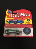 Vintage Hot Wheels Collectible Metal Car by Mattel with Matching Collector's Button #5708 Splittin'