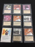 Lot of 9 MTG Magic the Gathering Legends Trading Cards from Collection