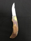 Vintage Howling Wolf Pocket Knife Stainless 10453