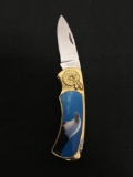 Vintage Bald Eagle Stainless Pocket Knife