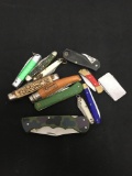 12 Count Lot of Vintage Pocket Knives from Collection