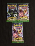 Lot of 3 POKEMON XY Fates Collide Factory Sealed Packs
