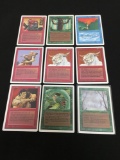 Lot of 9 MTG Magic the Gathering UNLIMITED Trading Cards from Collection