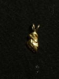 22K Yellow Gold Nugget 1/2