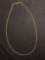 Gold-Tone Rope Link 2.5mm Wide 30in Long Sterling Silver Chain