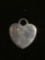 Engravable 23x21mm Sterling Silver Heart Tag
