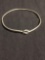FAS Designer Thai Made 2mm Wide Handmade Wire-Wrapped Knot Design 9mm Top Sterling Silver Bangle