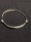 Triple Braided 4mm Wide Handmade Sliding Adjustable Sterling Silver Bangle Bracelet