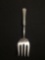 Large 10in Long 2.5in Wide Detailed Signed Designer Vintage Sterling Silver Serving Fork