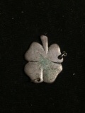 Four Leaf Clover Design 22x18mm Sterling Silver Pendant