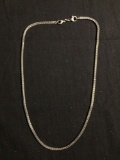 Wheat Link 2.75mm Wide 20in Long Double Lobster Claw Sterling Silver Chain