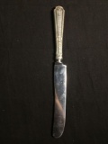 Signed Designer Stamped Pat. 1924 Filigree Decorated Jean Pierce Sterling Silver Handle w/ Stainless