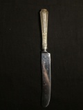Signed Designer Stamped Pat. 1924 Filigree Decorated Jean Pierce Sterling Silver Handle w/ Stainless