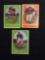 3 Card Lot of 1958 Topps Football Cards - #11, #12, #13 Vintage Football Cards