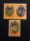 3 Card Lot of 1958 Topps Football Cards - #14, #15, #16 Vintage Football Cards