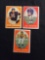3 Card Lot of 1958 Topps Football Cards - #53, #54, #55 Vintage Football Cards