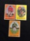 3 Card Lot of 1958 Topps Football Cards - #124, #125, #126 Vintage Football Cards