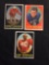 3 Card Lot of 1958 Topps Football Cards - #130, #131, #132 Vintage Football Cards