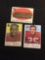3 Card Lot of 1959 Topps Football Cards - #31, #32, #33 Vintage Football Cards