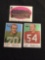 3 Card Lot of 1959 Topps Football Cards - #46, #47, #48 Vintage Football Cards