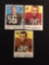 3 Card Lot of 1959 Topps Football Cards - #92, #93, #94 Vintage Football Cards