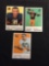 3 Card Lot of 1959 Topps Football Cards - #106, #107, #108 Vintage Football Cards