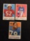 3 Card Lot of 1959 Topps Football Cards - #112, #113, #114 Vintage Football Cards