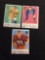 3 Card Lot of 1959 Topps Football Cards - #121, #122, #123 Vintage Football Cards