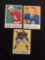 3 Card Lot of 1959 Topps Football Cards - #130, #131, #132 Vintage Football Cards