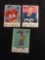 3 Card Lot of 1959 Topps Football Cards - #148, #149, #150 Vintage Football Cards