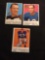 3 Card Lot of 1959 Topps Football Cards - #169, #170, #171 Vintage Football Cards