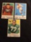 3 Card Lot of 1959 Topps Football Cards - #172, #173, #174 Vintage Football Cards