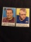 2 Card Lot of 1959 Topps Football Cards - #175, #176 Vintage Football Cards