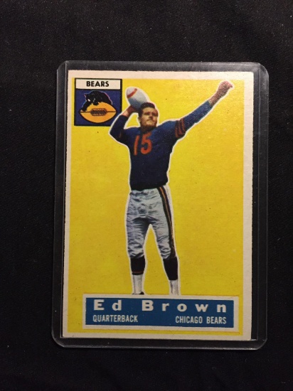 1956 Topps #23 ED BROWN Bears Vintage Football Card