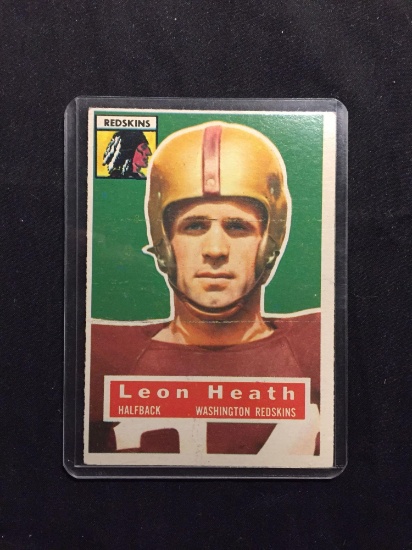 1956 Topps #25 LEON HEATH Redskins Vintage Football Card