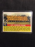 1956 Topps #114 LOS ANGELES RAMS Team Card Vintage Football Card