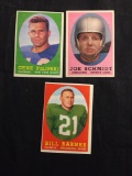 3 Card Lot of 1958 Topps Football Cards - #1, #3 & #4 Vintage Football Cards