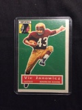 1956 Topps #13 VIC JANOWICZ Redskins Vintage Football Card