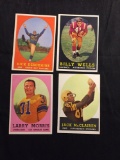 4 Card Lot of 1958 Topps Football Cards - #48, #49, #50, #51 Vintage Football Cards