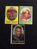 3 Card Lot of 1958 Topps Football Cards - #112, #113, #114 Vintage Football Cards